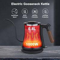 Green Man Coffee Stainless Gooseneck Kettle