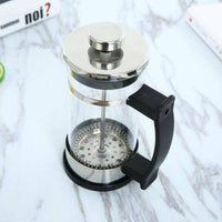 Glass French Press Brewer Green Man Coffee Co. Preferred