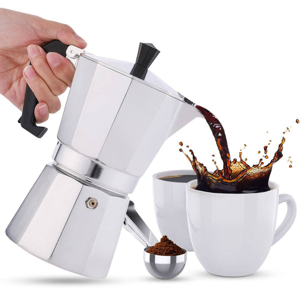 Green Man Special 3-Cup Italian Moka Pot – 180 ml Stovetop Espresso Maker - Green Man Coffee