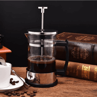 Glass French Press Brewer Green Man Coffee Co. Preferred