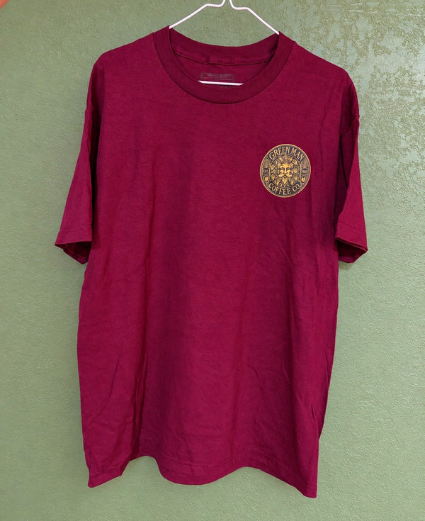 Back Graphic T-shirt — burgundy / M