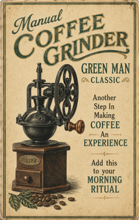 Manual Coffee Grinder Green Man Classic