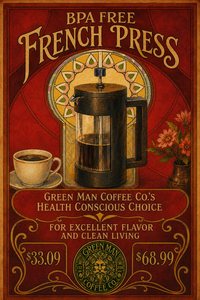 BPA-Free French Press Green Man Coffee’s Health Conscious Choice