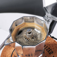 Green Man Special 3-Cup Italian Moka Pot – 180 ml Stovetop Espresso Maker