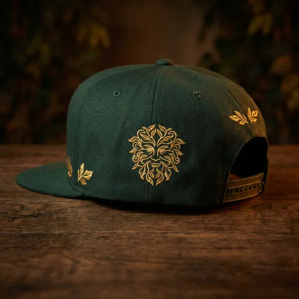 Green Man Snapback Cap